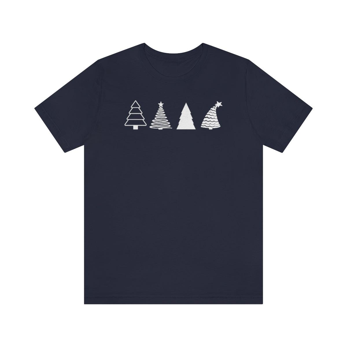 Christmas Trees Christmas Shirt Short Sleeve Tee - Crystal Rose Design Co.