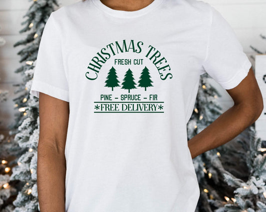 Christmas Trees Farm Christmas Shirt Short Sleeve Tee