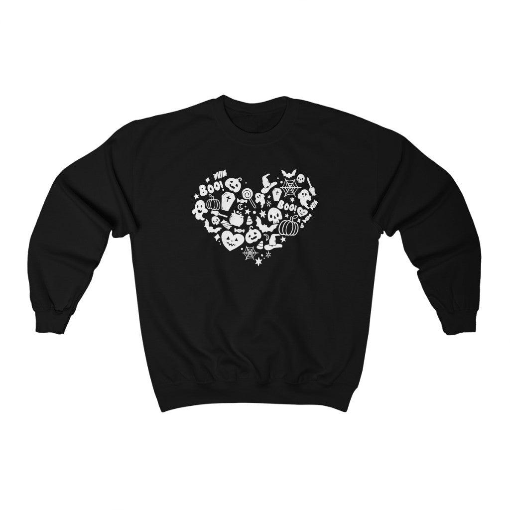 Halloween Heart Crewneck Sweatshirt