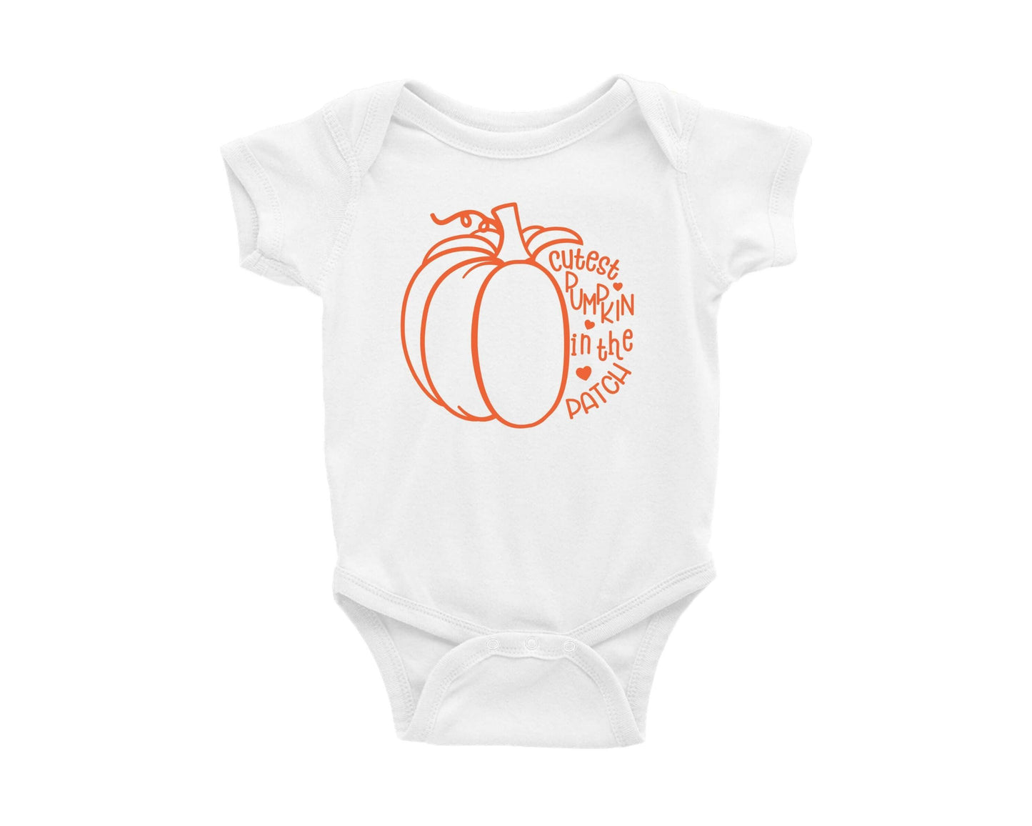 Cutest Pumpkin in the Patch Pumpkin Onesie - Crystal Rose Design Co.
