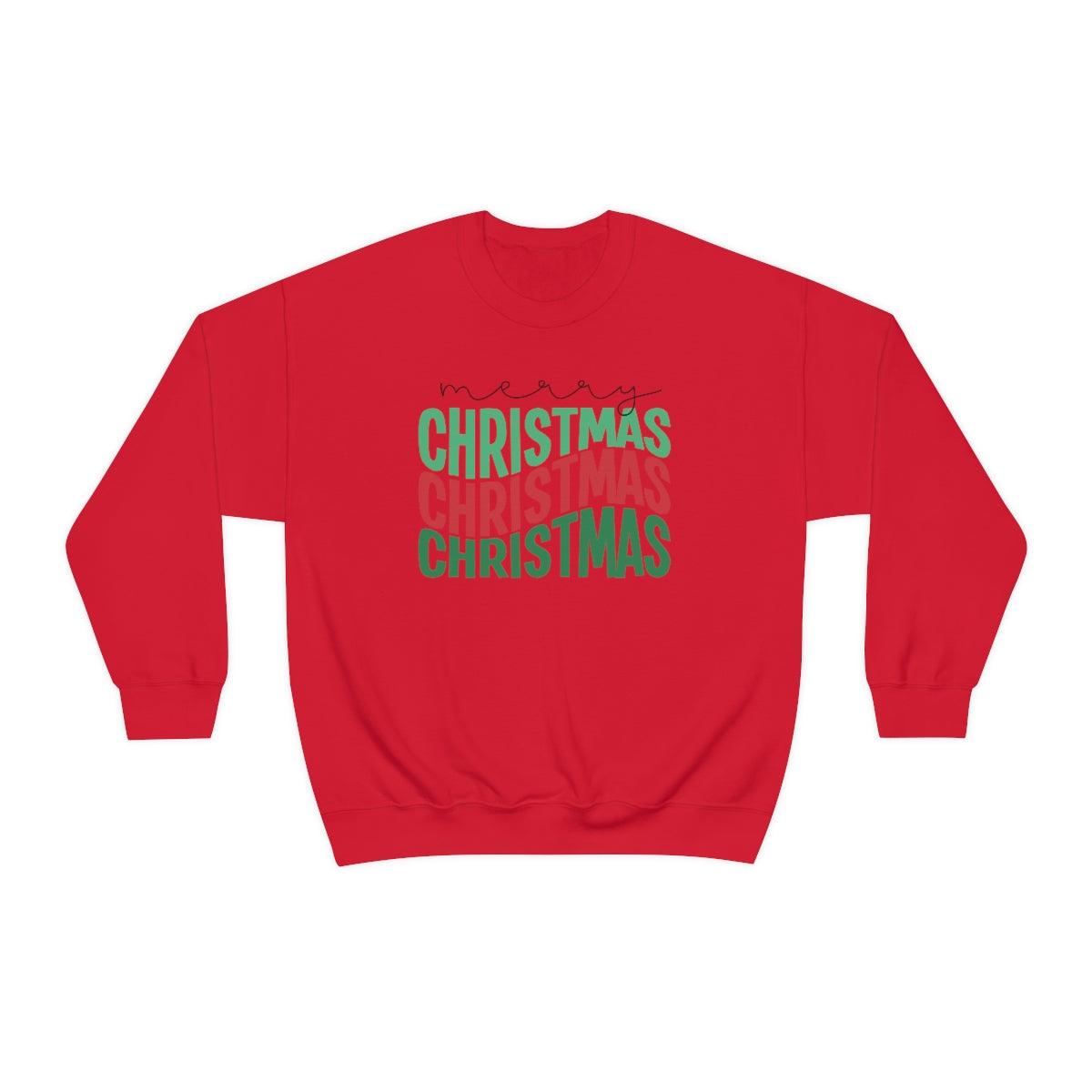 Retro Merry Christmas Christmas Crewneck Sweater
