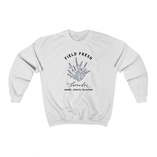 Field Fresh Lavender Crewneck Sweatshirt - Crystal Rose Design Co.