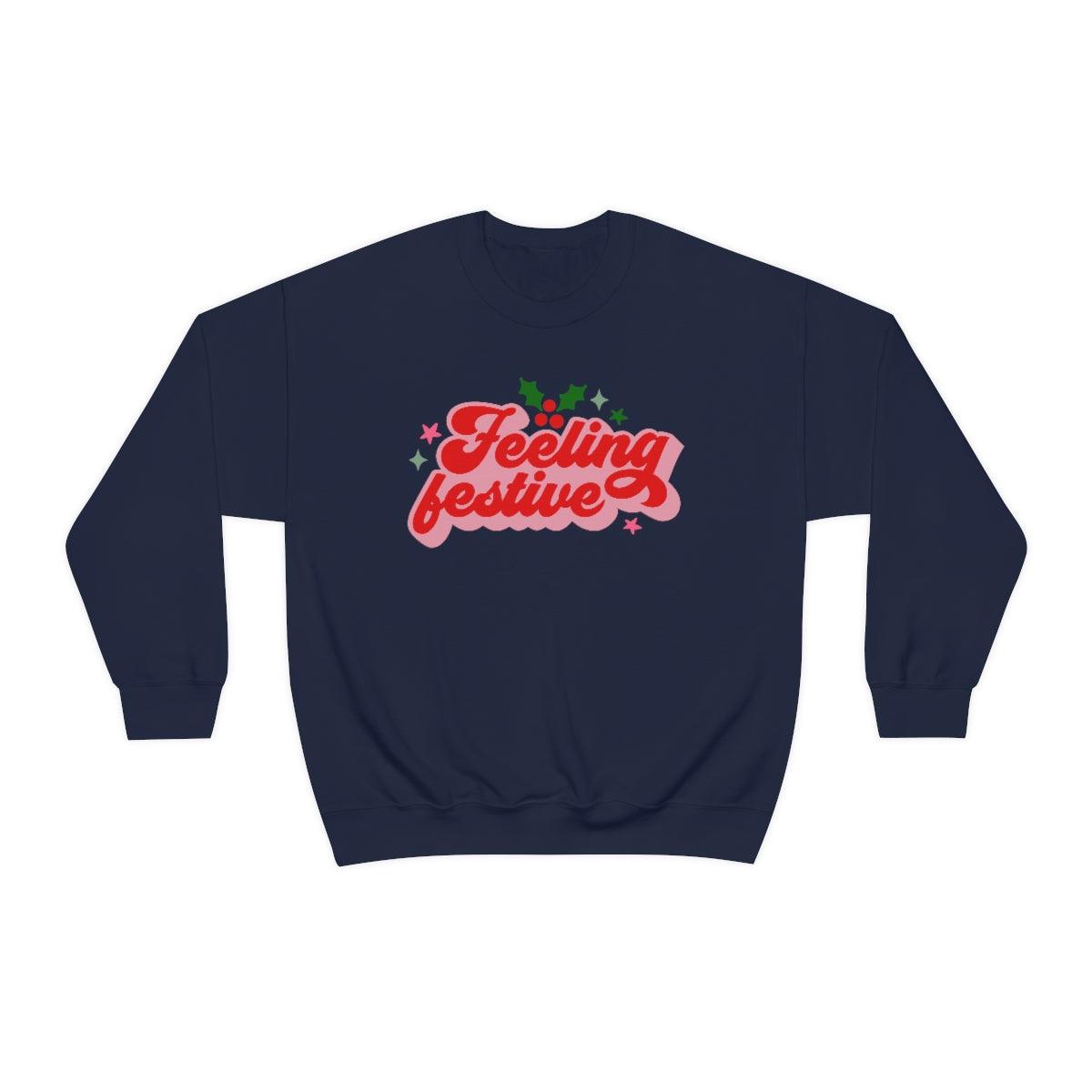 Retro Feeling Festive Christmas Crewneck Sweater - Crystal Rose Design Co.