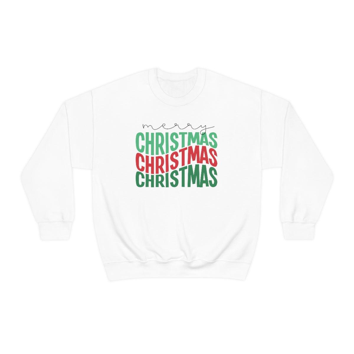 Retro Merry Christmas Christmas Crewneck Sweater