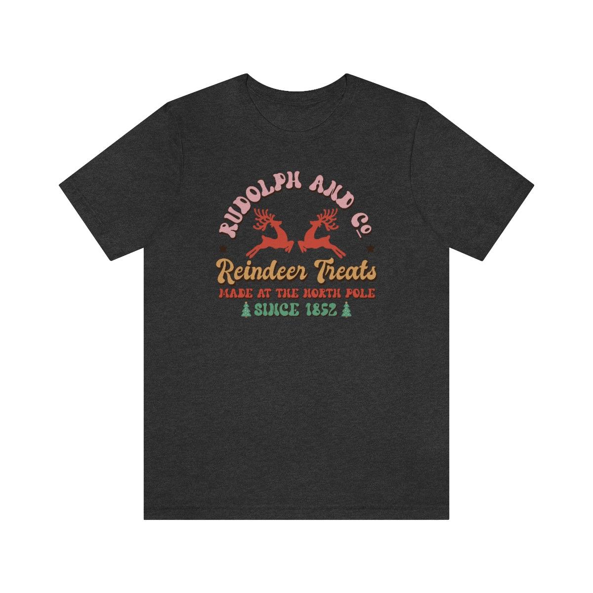Rudolph and Co Christmas Shirt Short Sleeve Tee - Crystal Rose Design Co.