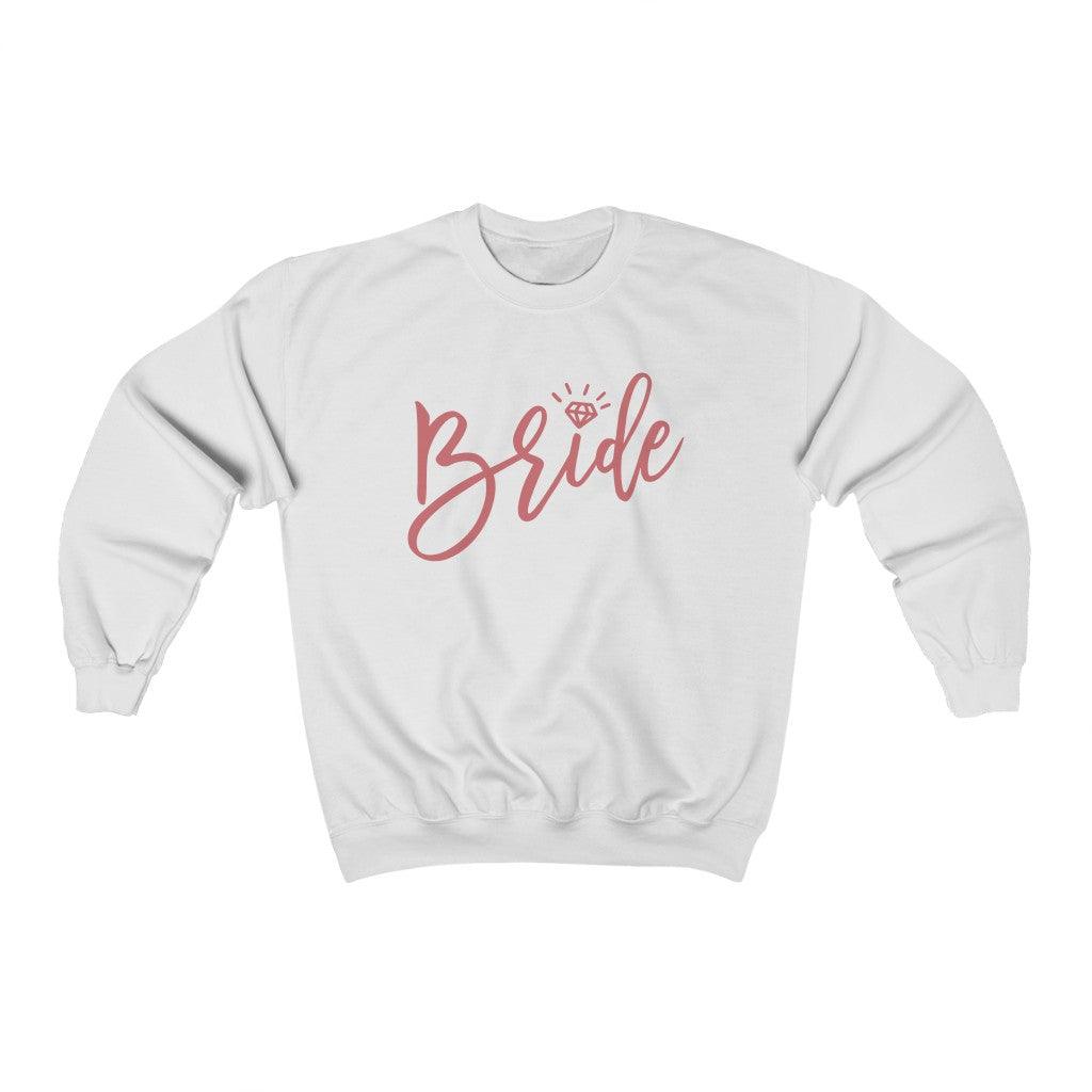 Bride Crewneck Sweatshirt - Pink - Crystal Rose Design Co.