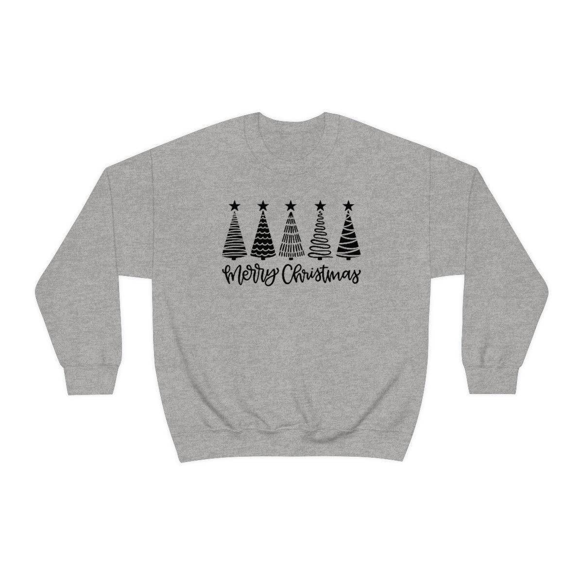 Merry Christmas Trees Christmas Crewneck Sweatshirt
