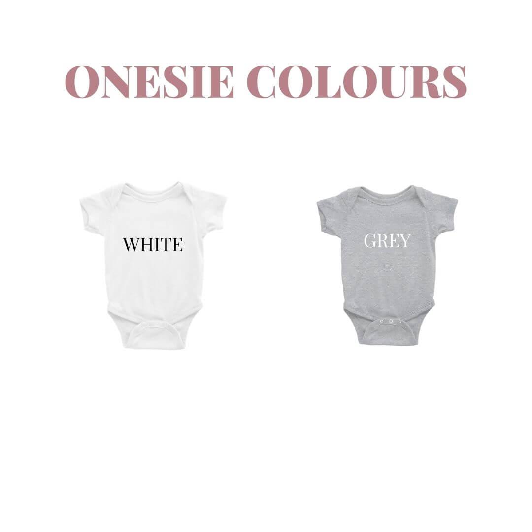 Personalized Baby Arrival Announcement Onesie - Crystal Rose Design Co.