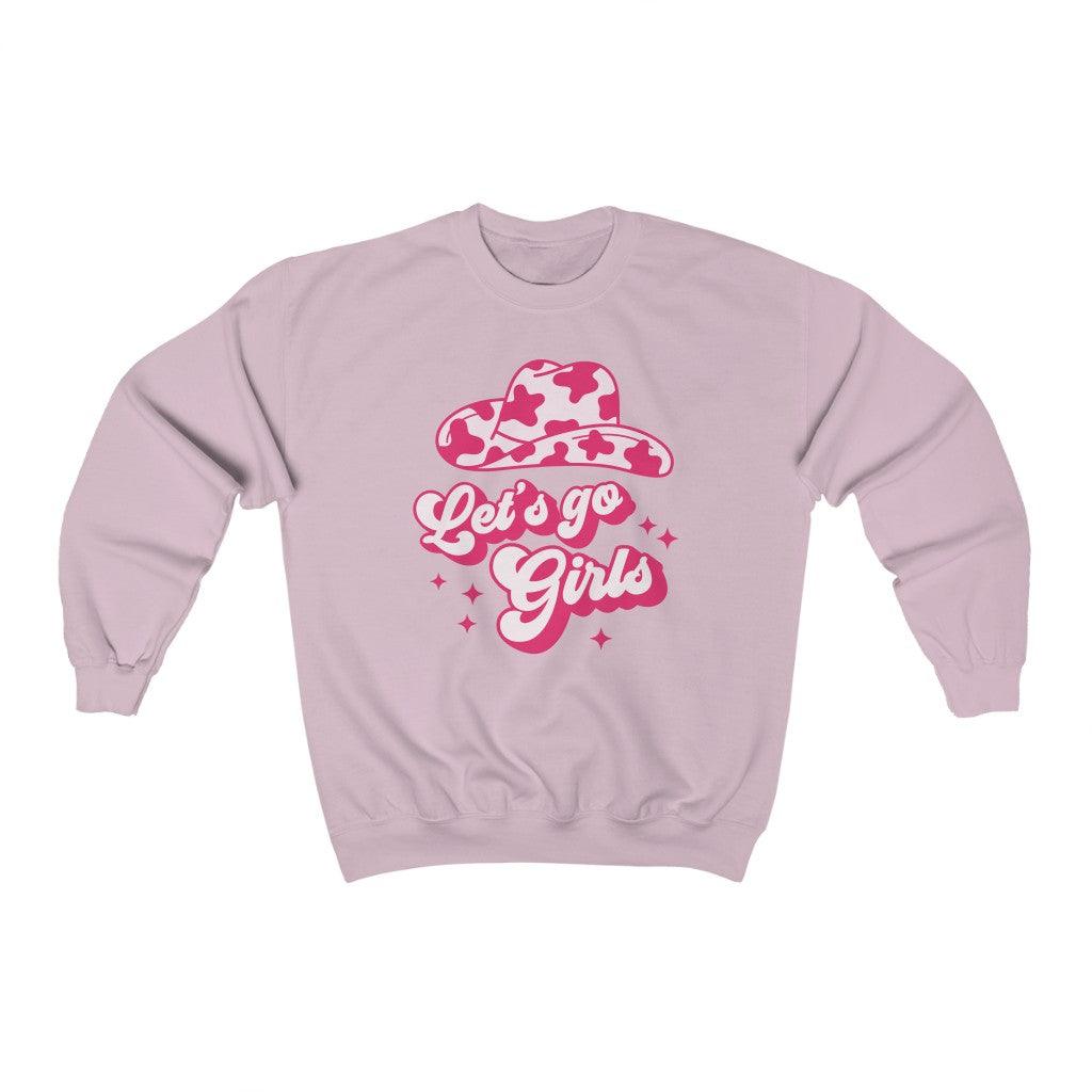 Let's Go Girls Bridesmaid Cowgirl Crewneck Sweatshirt - Crystal Rose Design Co.