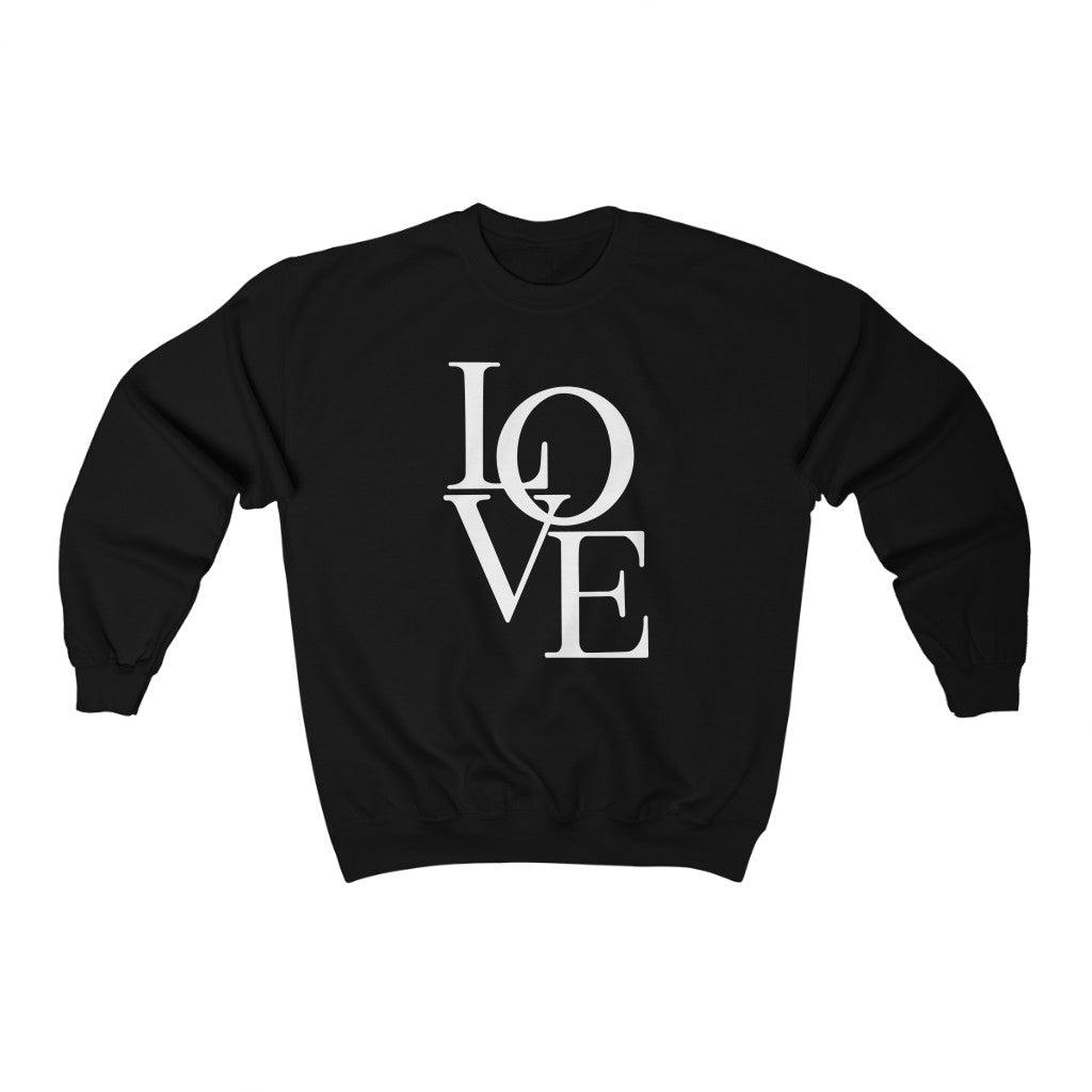LOVE Valentine Crewneck Sweatshirt - Crystal Rose Design Co.