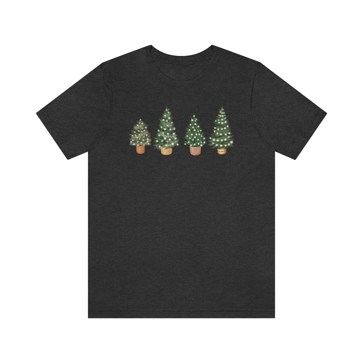 Christmas Tree Lights Christmas Shirt Short Sleeve Tee - Crystal Rose Design Co.