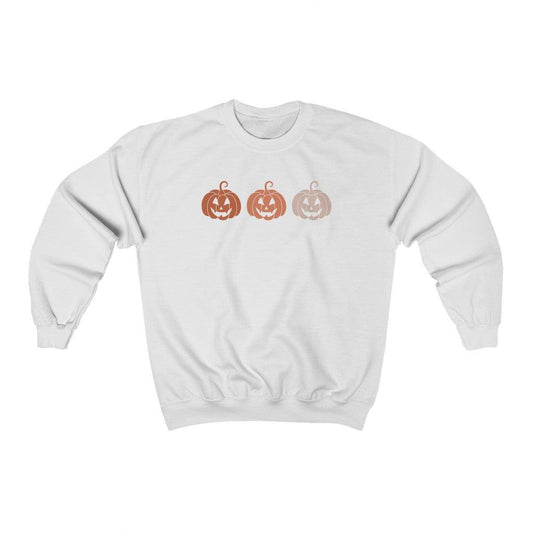 Three Pumpkins Halloween Crewneck Sweatshirt