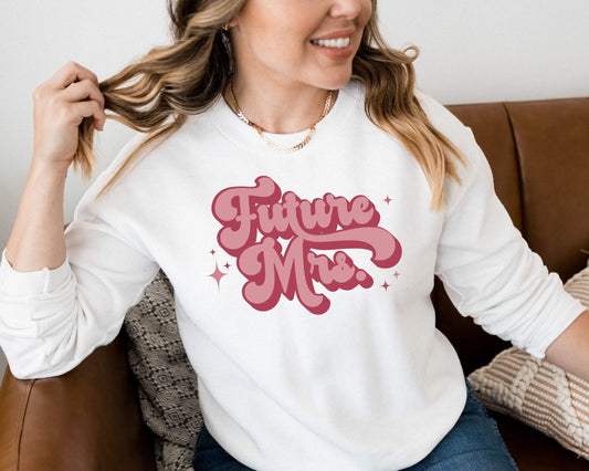 Retro Future Mrs Crewneck Sweatshirt - Crystal Rose Design Co.