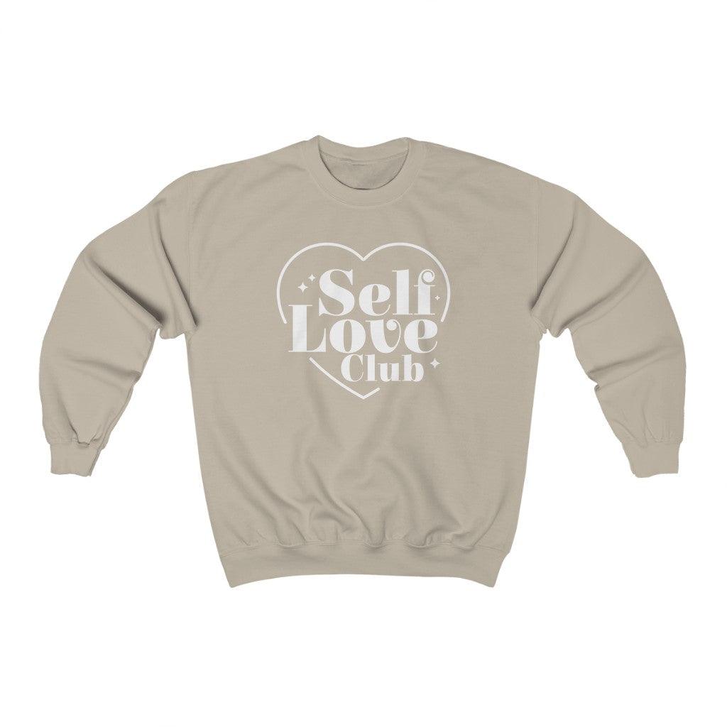 Self Love Club Heart Crewneck Sweatshirt - Crystal Rose Design Co.