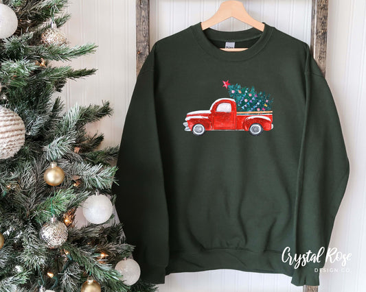 Christmas Trees Christmas Crewneck Sweater - Crystal Rose Design Co.