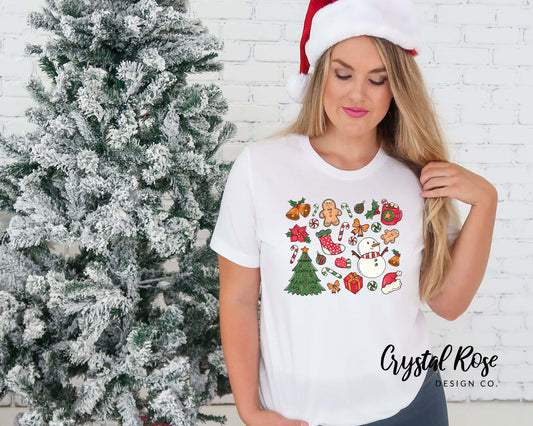 Christmas Cheer Christmas Shirt Short Sleeve Tee - Crystal Rose Design Co.