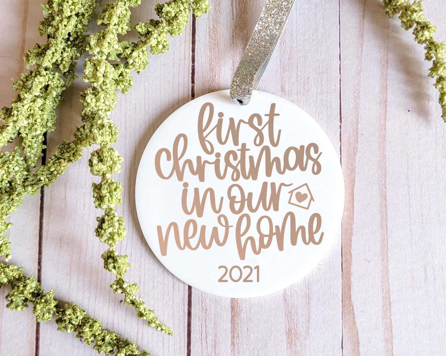 First Christmas in Our New Home 2022 White Acrylic Ornament
