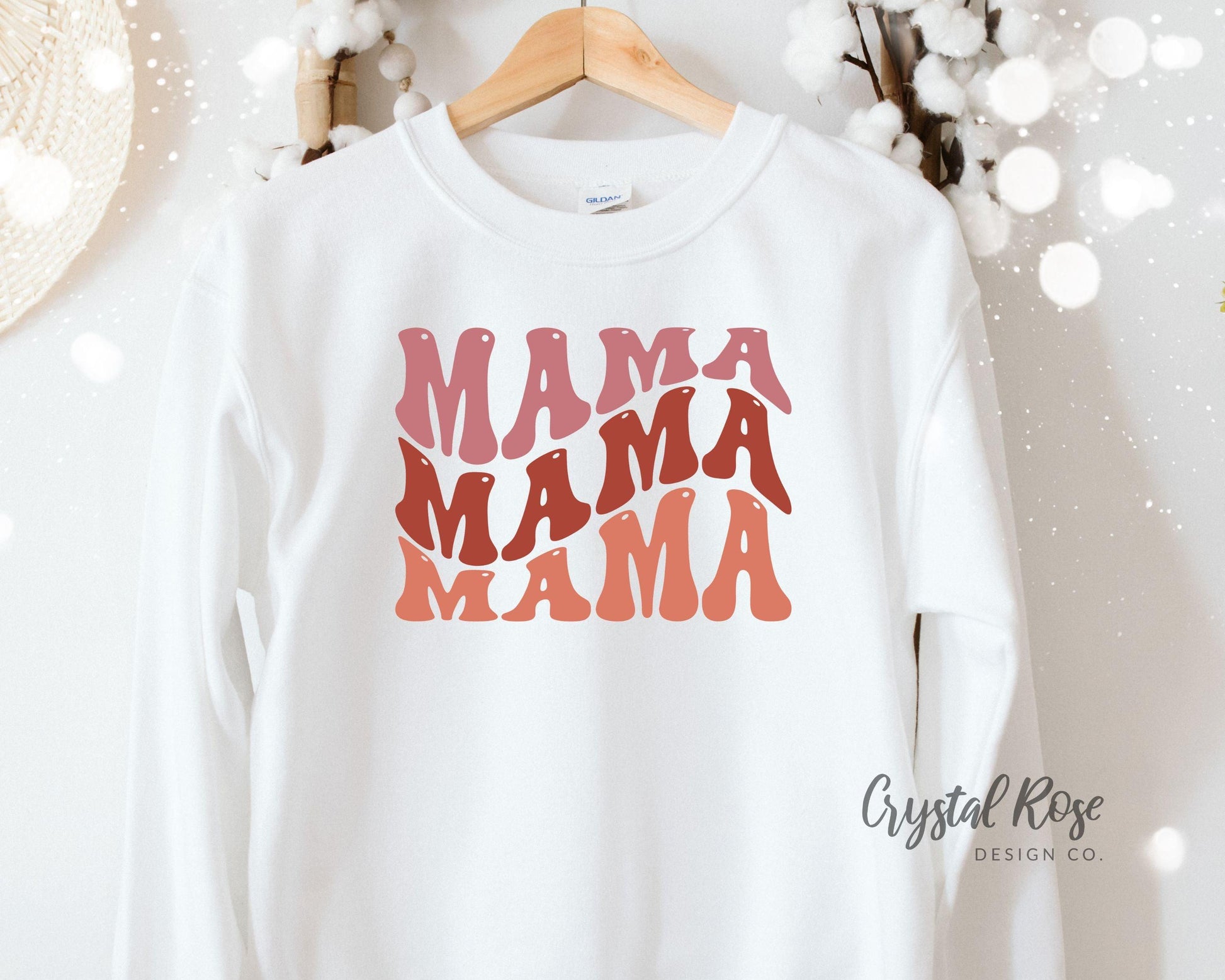 Retro Mama Crewneck Sweatshirt - Crystal Rose Design Co.