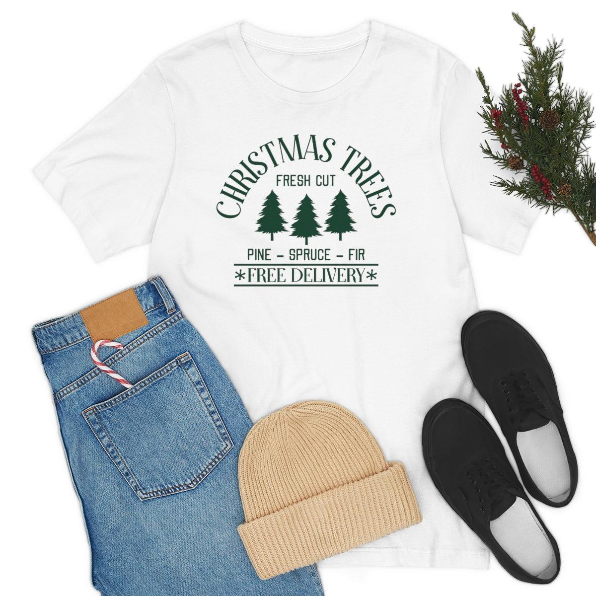Christmas Trees Farm Christmas Shirt Short Sleeve Tee - Crystal Rose Design Co.