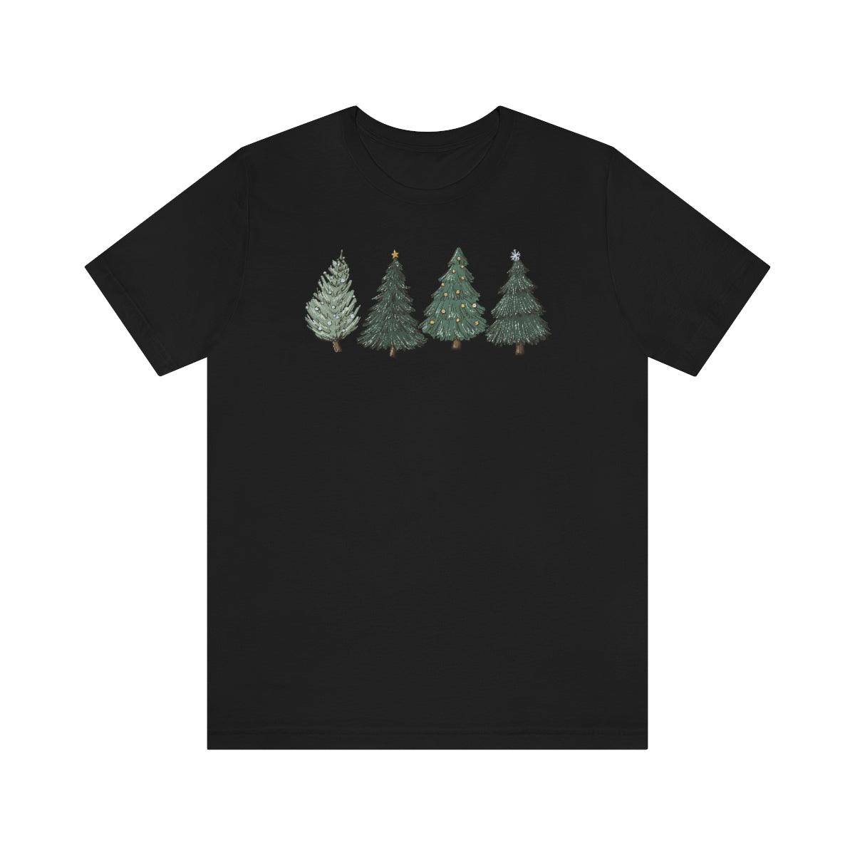 Christmas Trees Holiday Christmas Shirt Short Sleeve Tee - Crystal Rose Design Co.