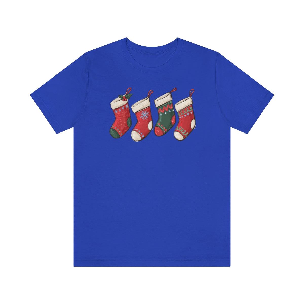 Christmas Stockings Christmas Shirt Short Sleeve Tee