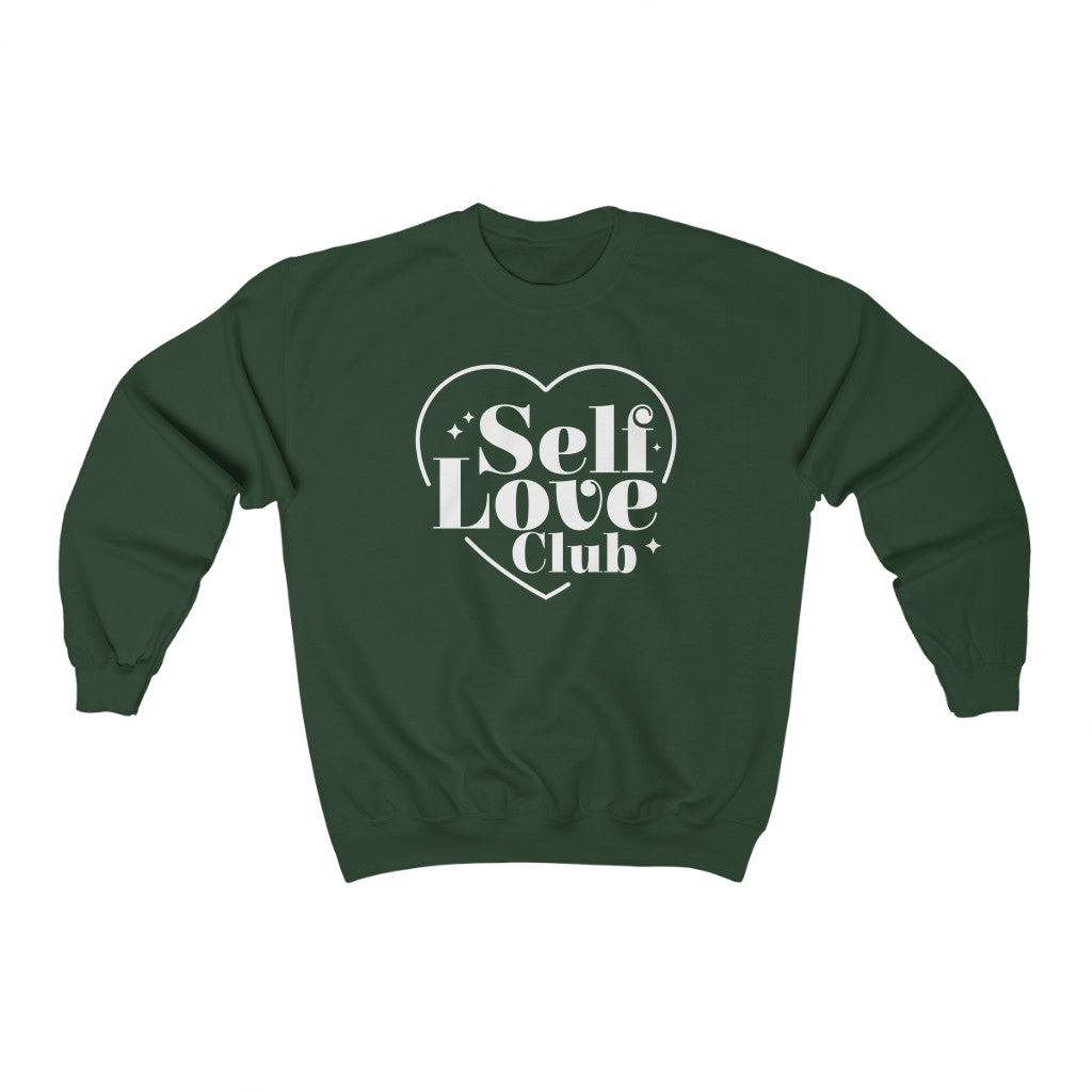 Self Love Club Heart Crewneck Sweatshirt - Crystal Rose Design Co.