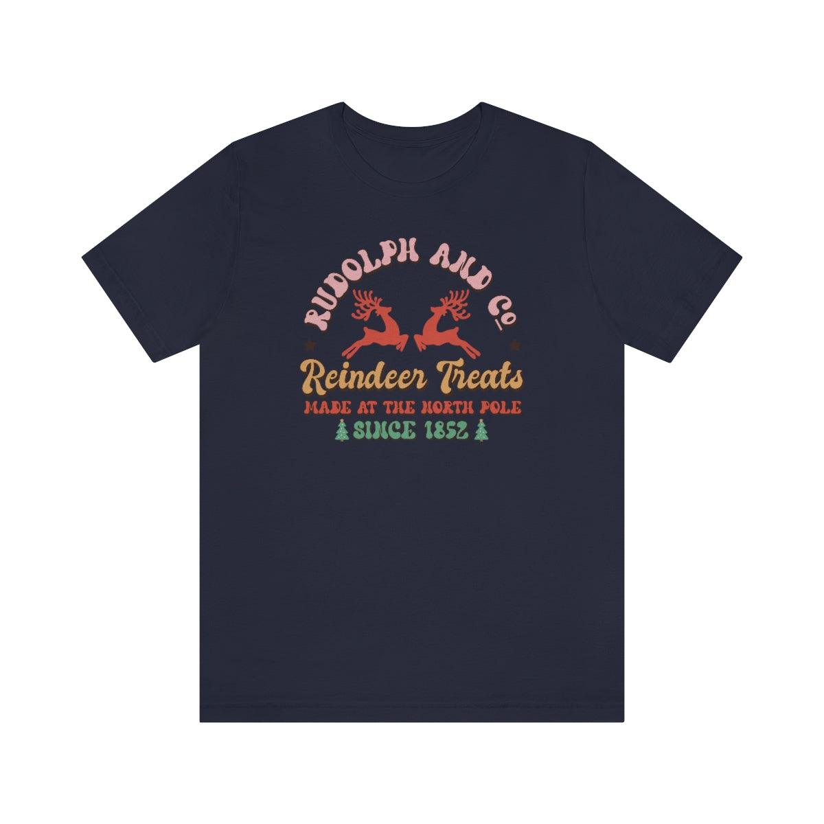 Rudolph and Co Christmas Shirt Short Sleeve Tee - Crystal Rose Design Co.