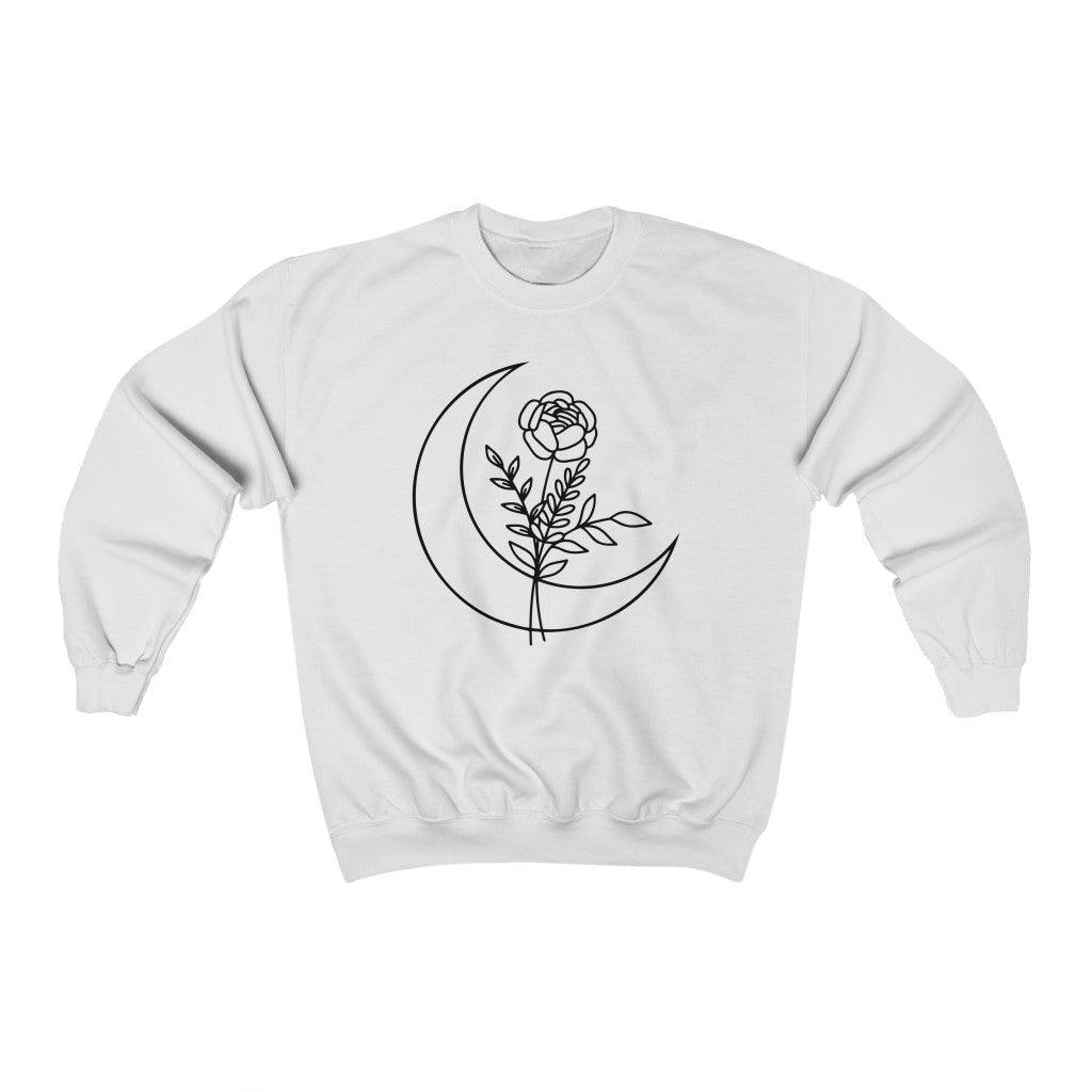 Moon Flower Crewneck Sweatshirt
