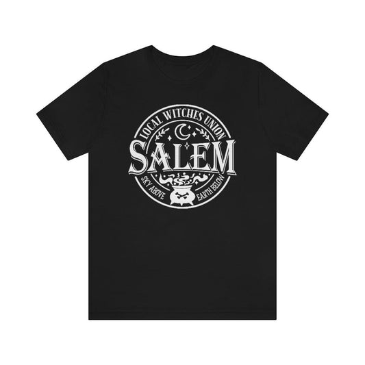 Salem Witches Union Halloween Short Sleeve Tee - Crystal Rose Design Co.