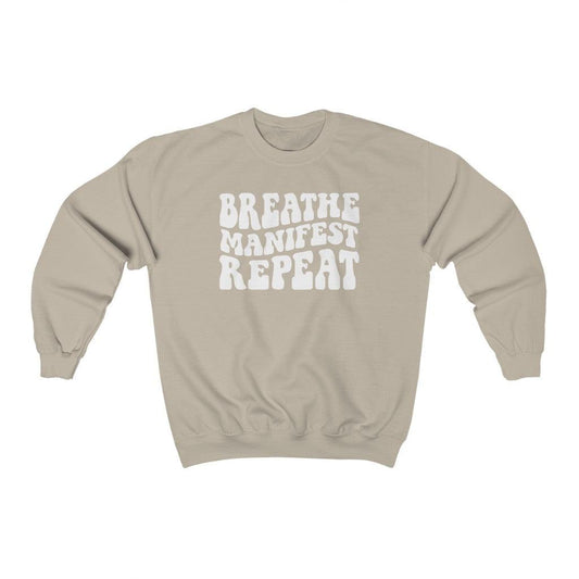 Breathe Manifest Repeat Crewneck Sweatshirt