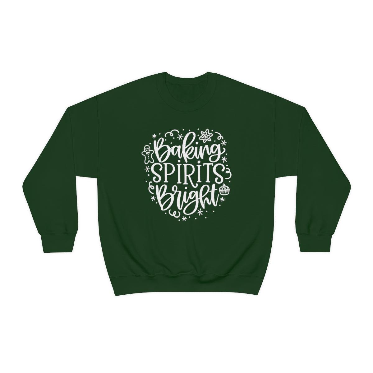 Baking Spirits Bright Christmas Crewneck Sweater - Crystal Rose Design Co.