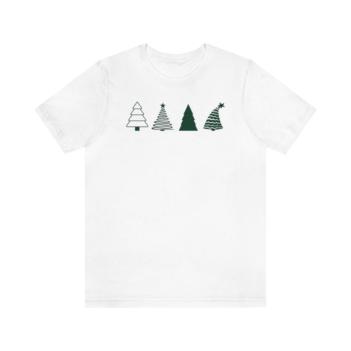Christmas Trees Christmas Shirt Short Sleeve Tee