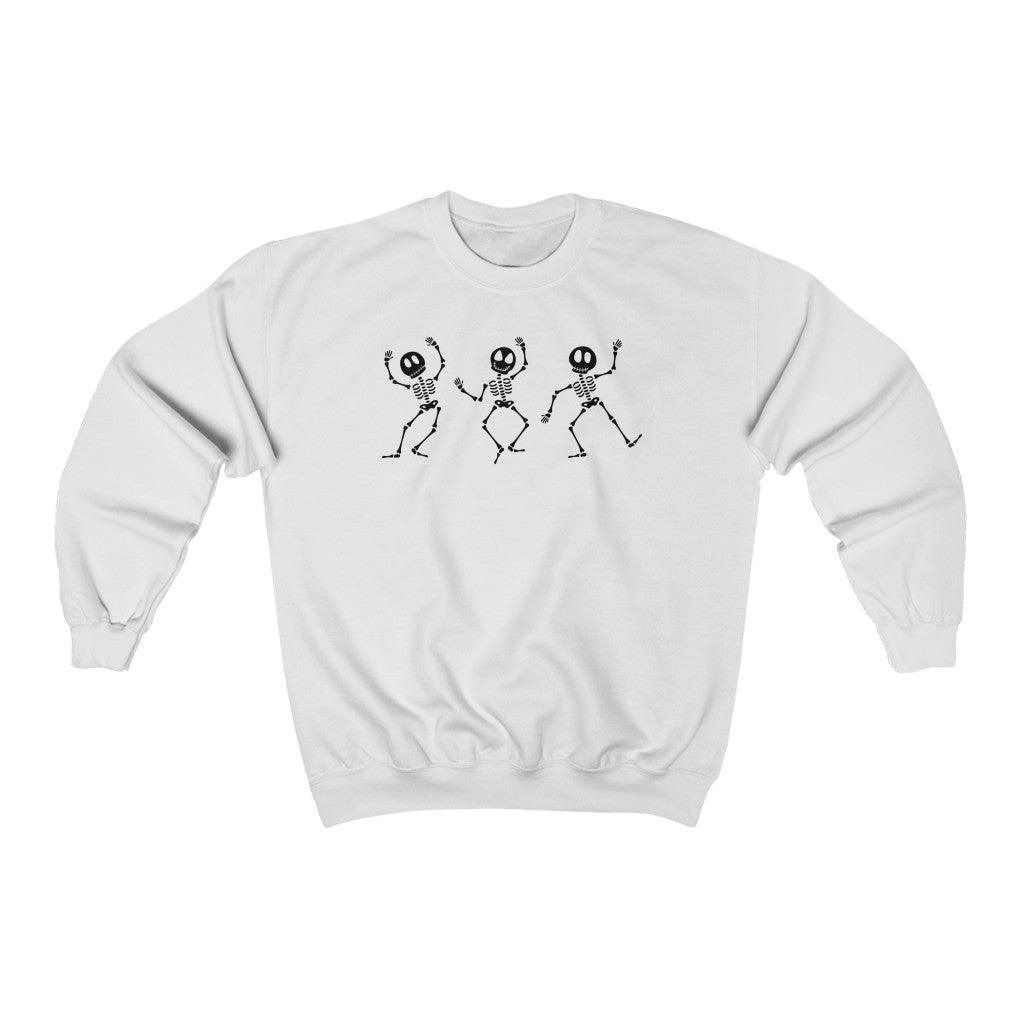 Skeleton Halloween Crewneck Sweatshirt - Crystal Rose Design Co.