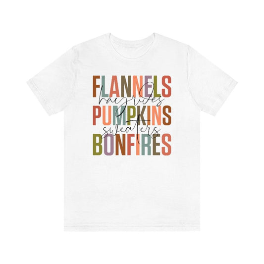 Flannels Hayrides Halloween Short Sleeve Tee - Crystal Rose Design Co.