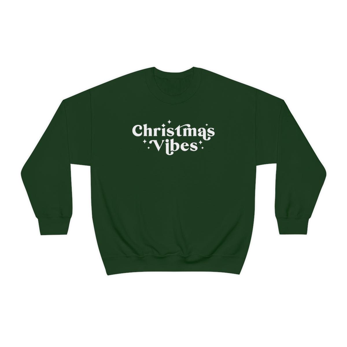 Christmas Vibes Christmas Crewneck Sweater - Crystal Rose Design Co.
