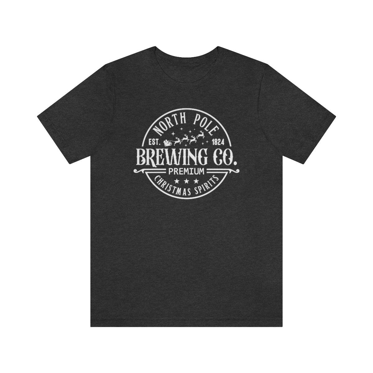 North Pole Brewing Co Christmas Shirt Short Sleeve Tee - Crystal Rose Design Co.