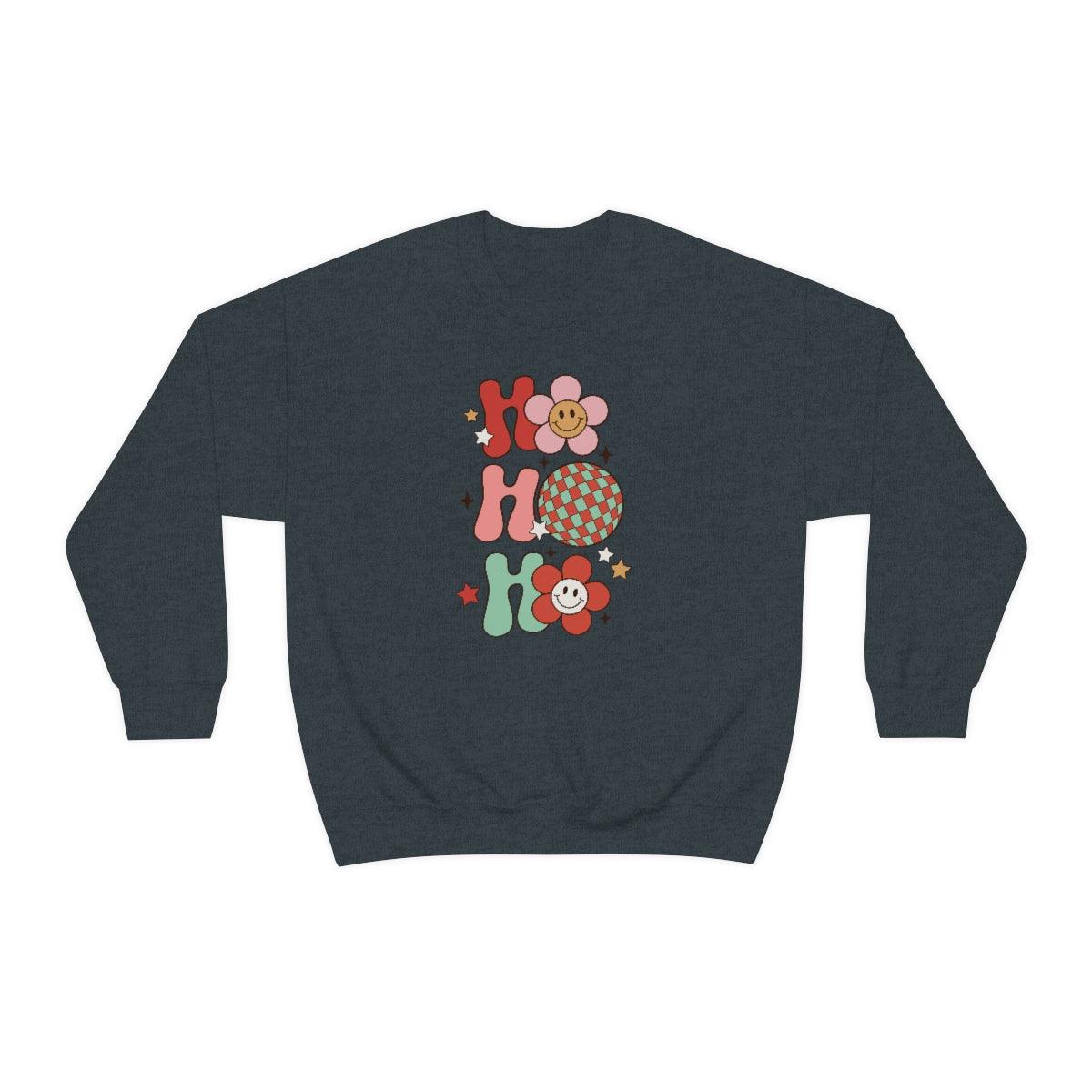 Retro Ho Ho Ho Christmas Crewneck Sweater